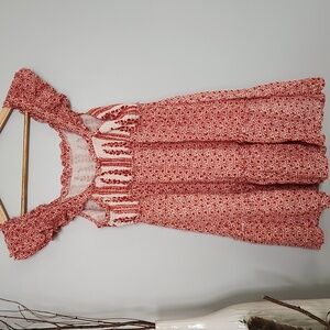 Womans Floral Ruffle Tank Top